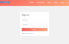 Login Page Form