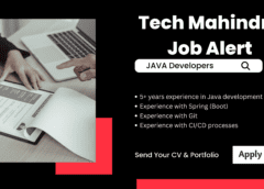 Tech Mahindra Job Alert