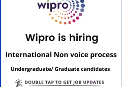 Wipro Job Hiring - find the best Job