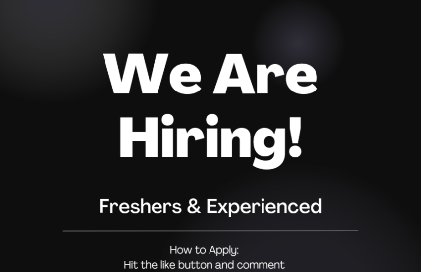 Immediate Requirement! | Looking for Freshers & Experienced | January 2024 | Apply Immediately!